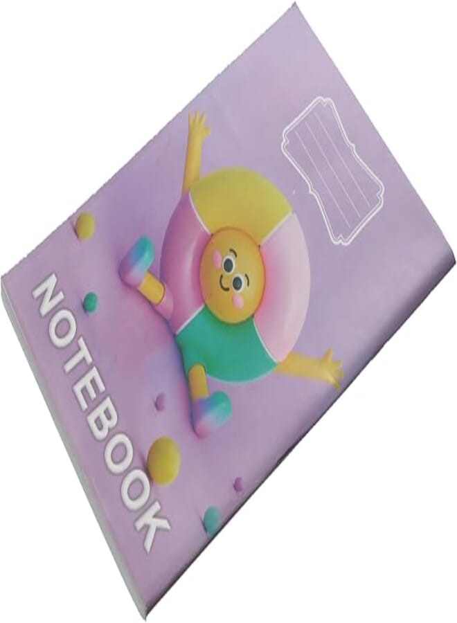 University Notebook 60 Pages Ice Cream Shape A4 Soft Cover notebook with decorative design and smooth paper ice cream